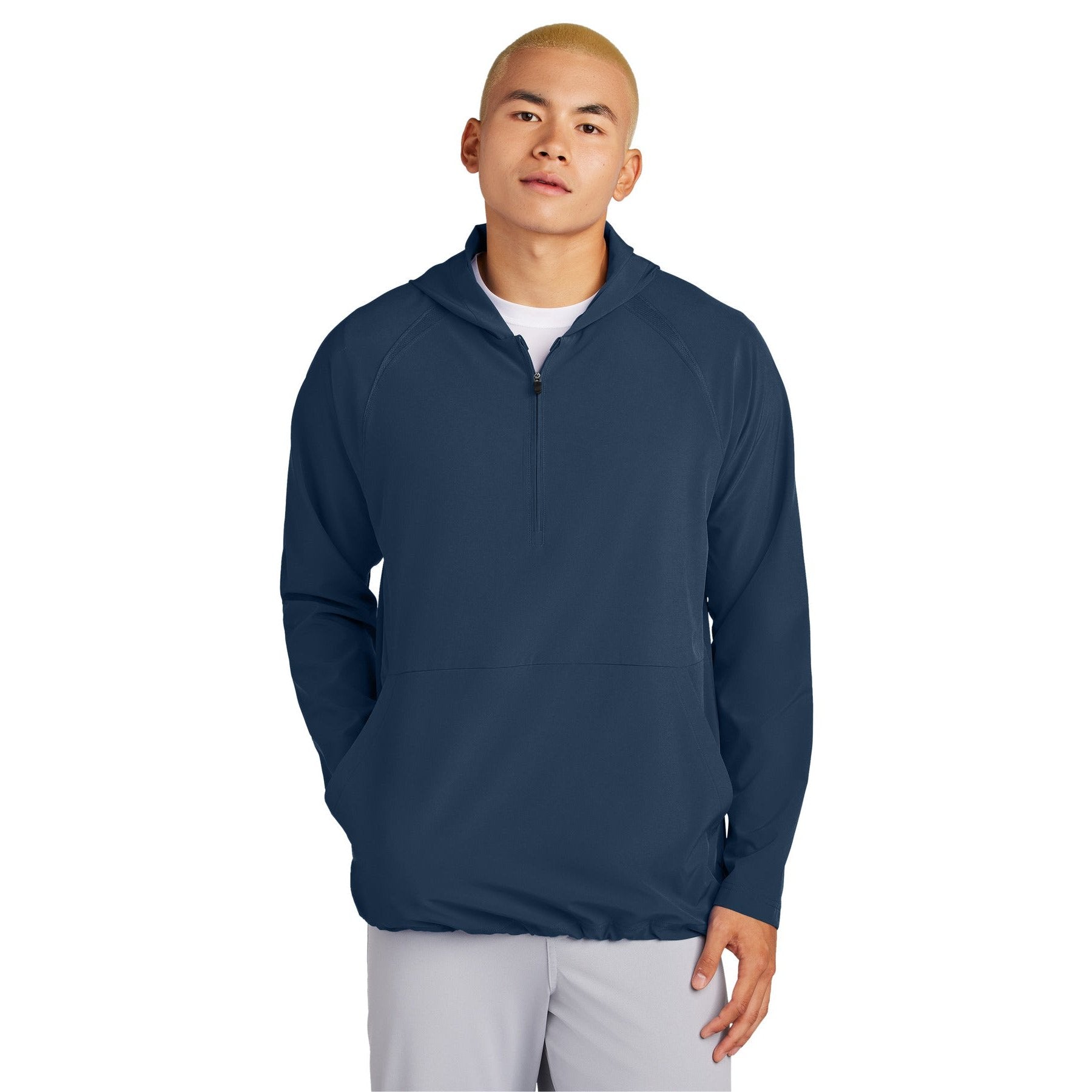 Sport-Tek-Sport-Tek® Repeat 1/2-Zip Long Sleeve Hooded Jacket JST488-MedTech-5